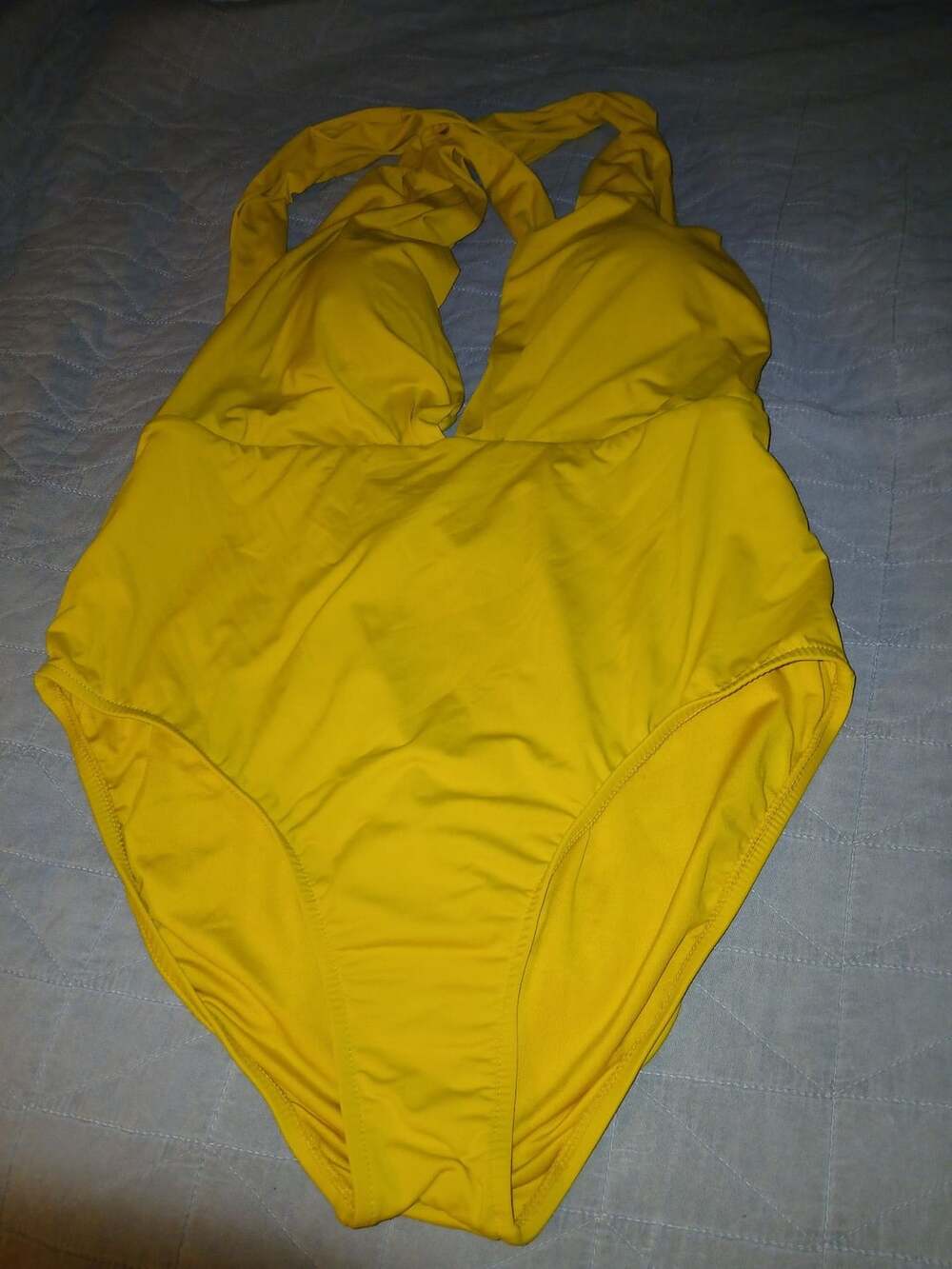 Lulus Yellow One-Piece Swimsuit Size L